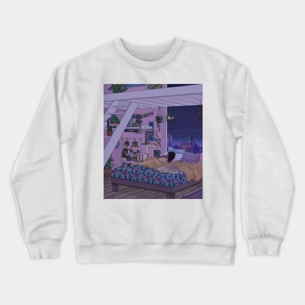 Sweet Dreams (Night) Crewneck Sweatshirt by amidstsilence